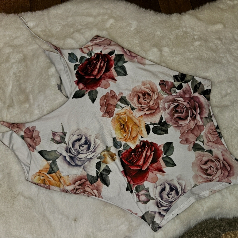 Gaze floral bodysuit